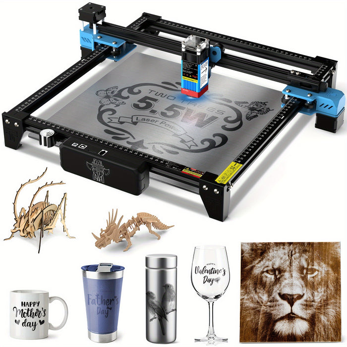 Two Trees TTS-55 Laser Engraver, Laser Engraving Machine, For Wood Cutting And Engraving