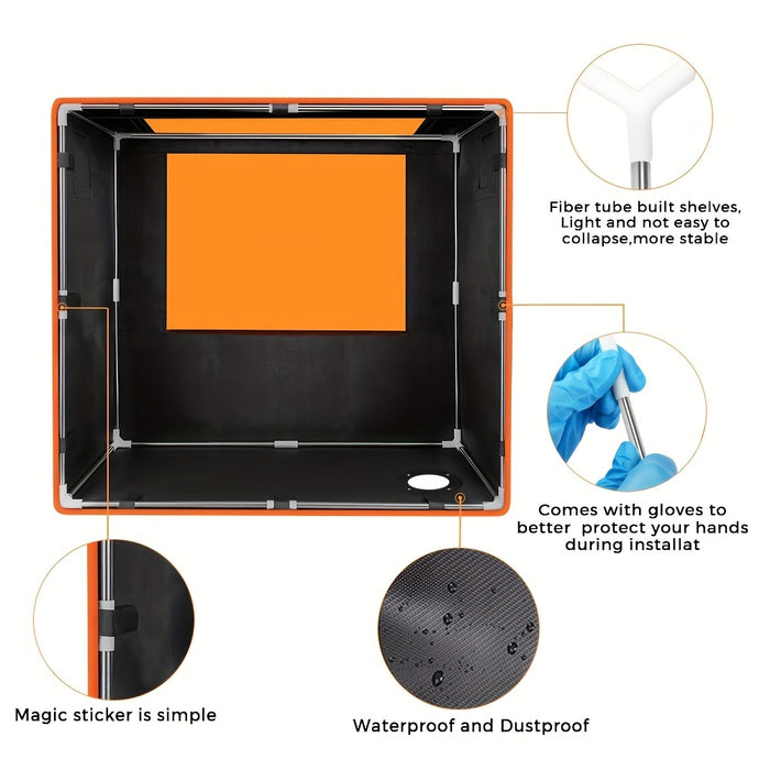 Two Trees Laser Engraving Machine Protective Cover, Suitable For TTS Series, Protective Cover Orange