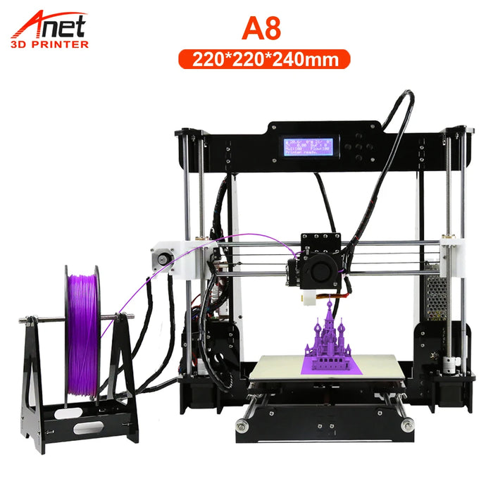 Anet 3D Printer A8 A8 Plus DIY Kit  High precision Desktop Imprimante 3D Printing Kit With Marlin Open Source