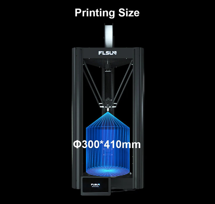 FLSUN V400 3D Printer Delta FDM 400mm/s Fast Printing Size 300x410mm All Metal Direct Drive Extrude 300℃ Nozzle Auto Leveling