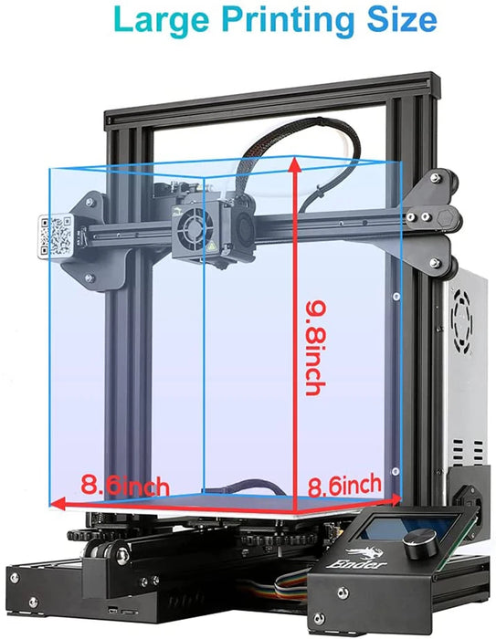 CREALITY Ender 3/Ender 3 V2 3D Printer High Precision Desktop Resume Printing Professional Large Size DIY FDM 3D Printer