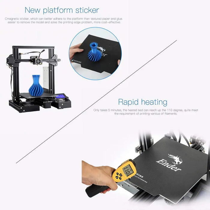 CREALITY Ender 3/Ender 3 V2 3D Printer High Precision Desktop Resume Printing Professional Large Size DIY FDM 3D Printer