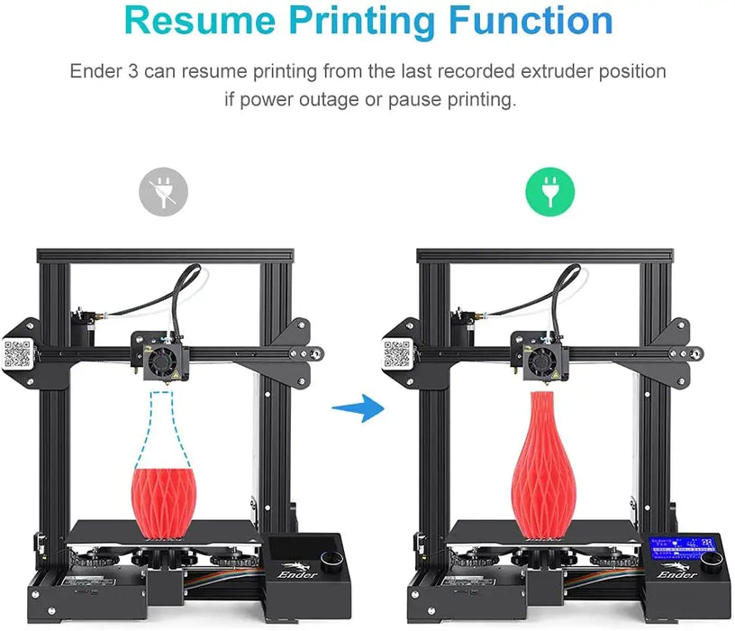 CREALITY Official Ender 3 V3 SE Ender 3 V3 KE Ender 3 NEO Ender 3 V2 NEO Ender 3 S1 Pro FDM 3D Printer with Resume Printing