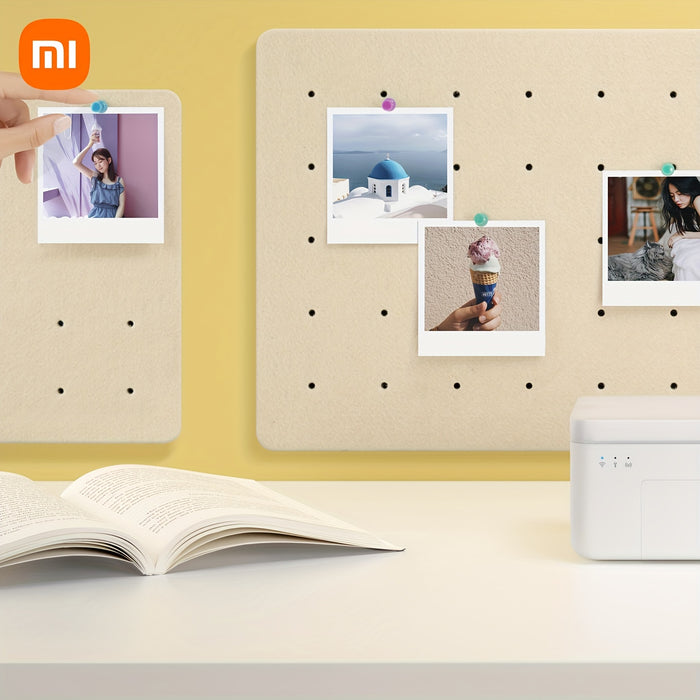 Xiaomi Mi Instant Photo Printer 1s Set, High Resolution Color Image 3/6 Inch Photo Paper Protective Laminate Instant Printing Smart Remote Printer APP Use