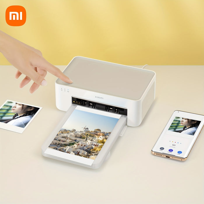 Xiaomi Mi Instant Photo Printer 1s Set, High Resolution Color Image 3/6 Inch Photo Paper Protective Laminate Instant Printing Smart Remote Printer APP Use