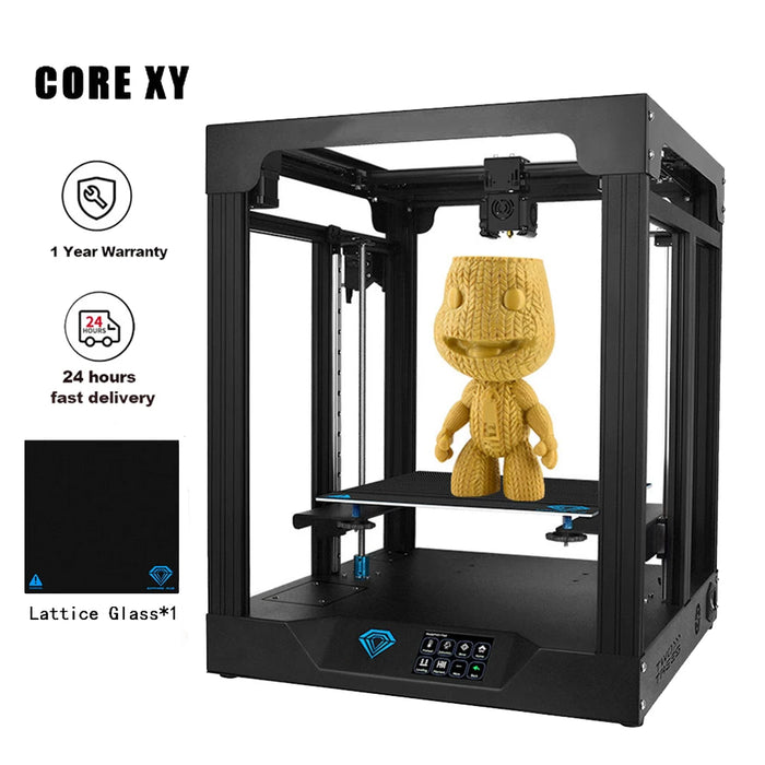 Twotrees FDM 3D Printer SP-5 V1.1 Core XY FDM Hotbed PEI Large Printing 300*300*330MM Silent Motherboard Carborundum Dual Z Axis